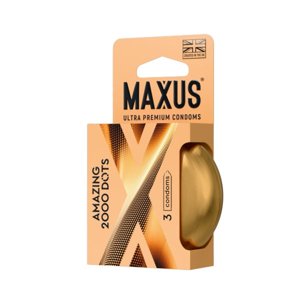Презервативы MAXUS 2000 Amazing Dots №3 в железном кейсе, точечные, 3 шт Презервативы MAXUS 2000 Amazing Dots №3 в железном кейсе, точечные, 3 шт