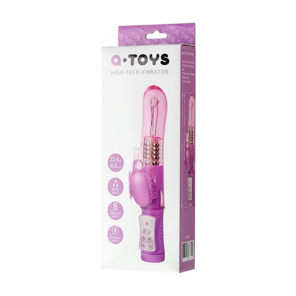 Вибратор с клиторальным стимулятором TOYFA A-Toys Хайтек фентези, TPE, фиолетовый, 22,4 см Вибратор с клиторальным стимулятором TOYFA A-Toys Хайтек фентези, TPE, фиолетовый, 22,4 см