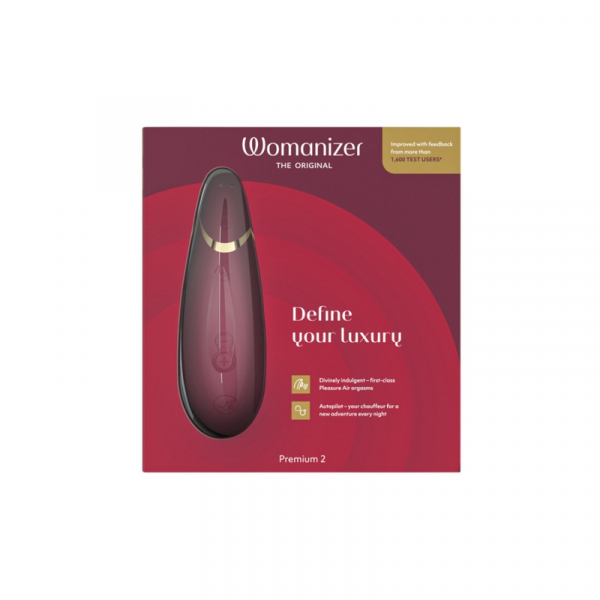 Бесконтактный клиторальный стимулятор Womanizer Premium 2 бордовый Бесконтактный клиторальный стимулятор Womanizer Premium 2 бордовый