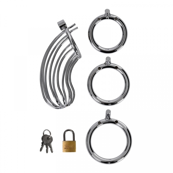 Пояс верности мужской TOYFA Metal, серебряный Пояс верности мужской TOYFA Metal, серебряный